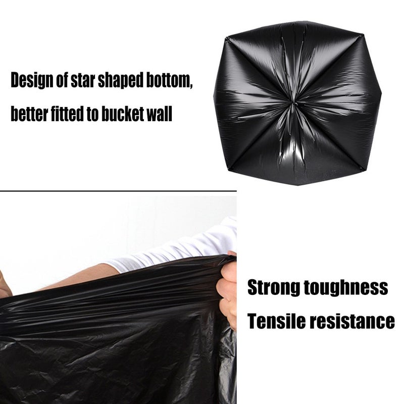 Eagrye 180 Counts Kitchen Garbage Bag, 13 Gallon Tall Kitchen Trash Bags, Black - Image 4